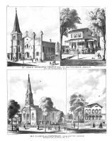 St. John's Episcopal Church, M.E. Church - Saugerties, Ulster County 1875